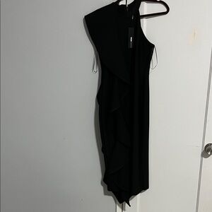 Fashion Nova Black One Shoulder Dress